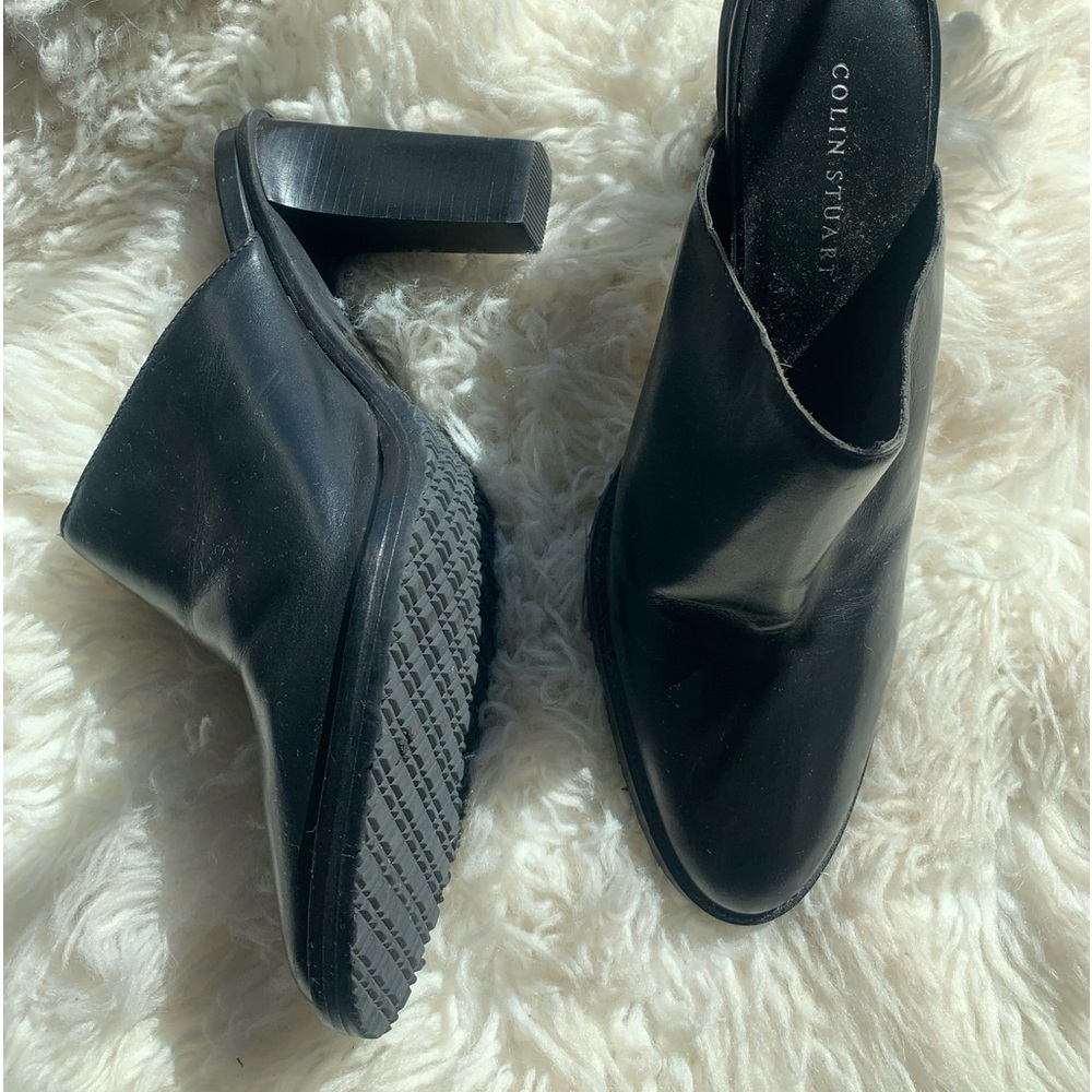Colin Stewart Black Leather Mule